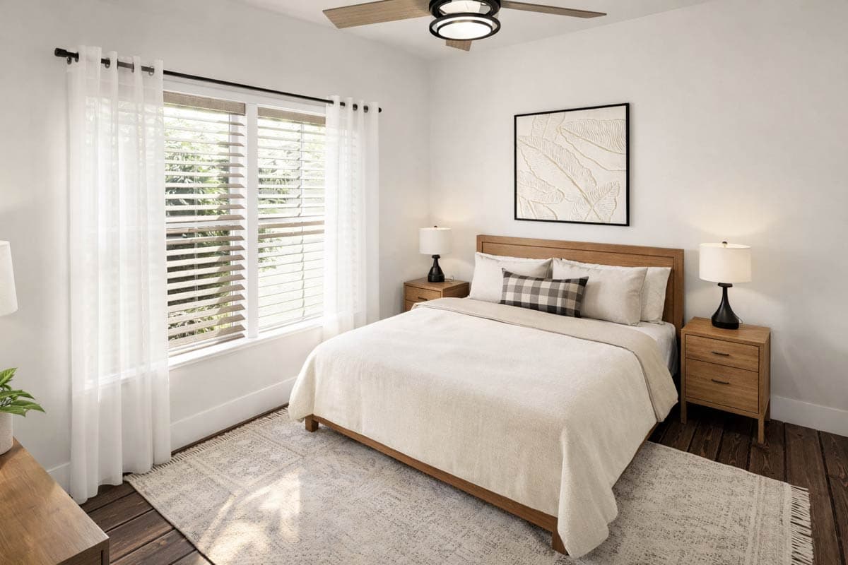 Plan 25078DH:  Country Ranch House Plan with 3 Split Bedrooms - Image #9 - Country, Ranch, Traditional