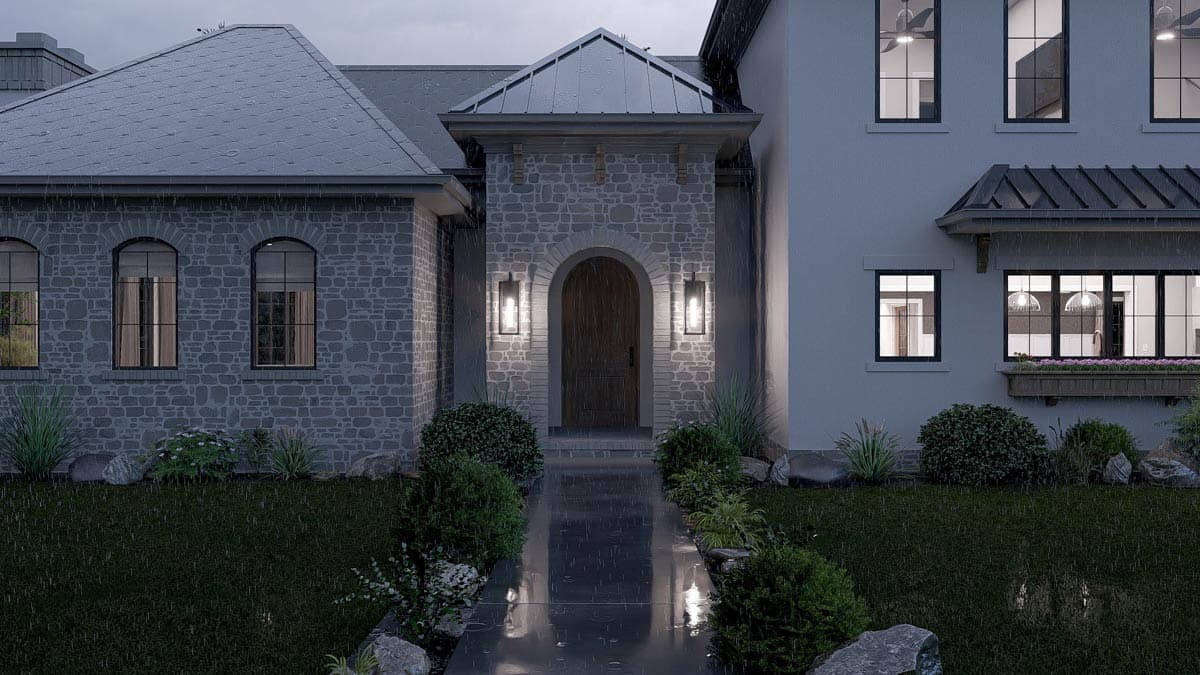 Plan 623614DJ: Luxury French Country House Plan with 4 Bedrooms and 3 Car Garage - Image #10 - European, French Country