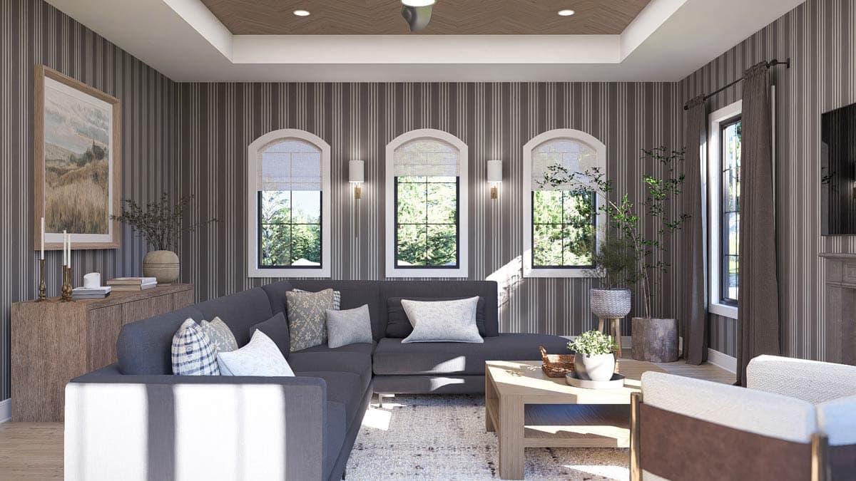 Plan 623614DJ: Luxury French Country House Plan with 4 Bedrooms and 3 Car Garage - Image #14 - European, French Country