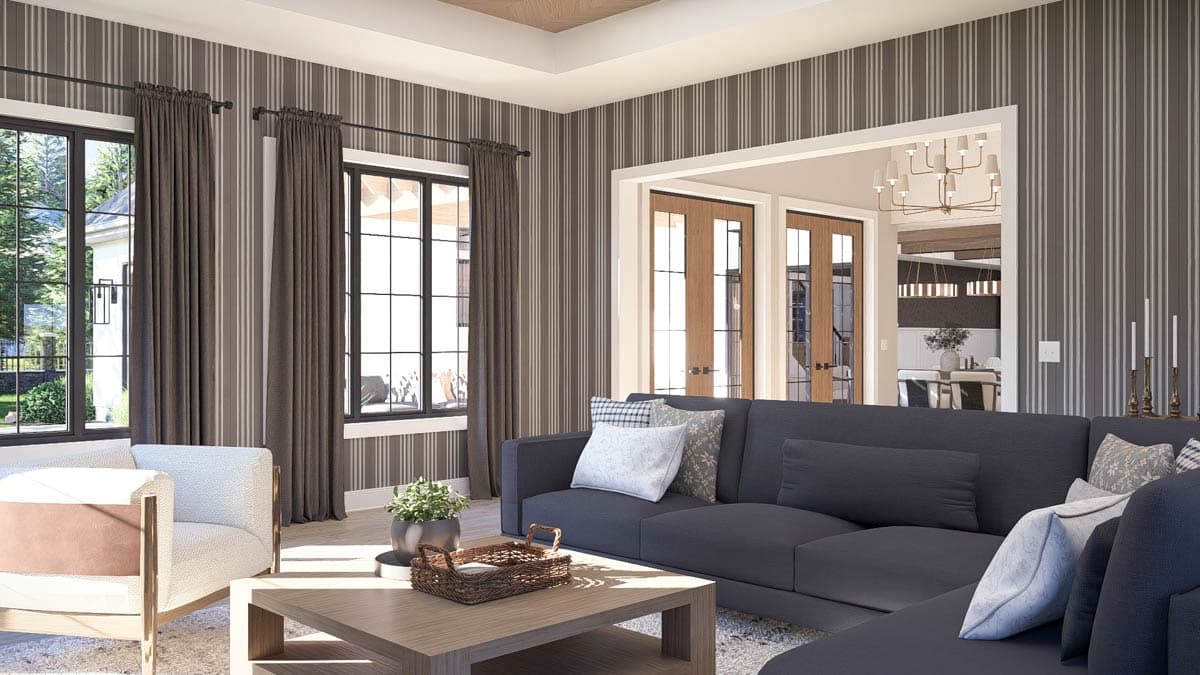 Plan 623614DJ: Luxury French Country House Plan with 4 Bedrooms and 3 Car Garage - Image #15 - European, French Country