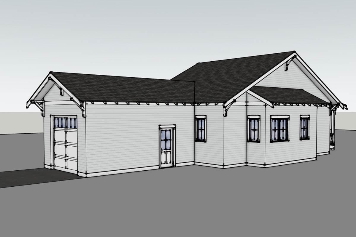 Plan 470317REY: Cozy Craftsman House Plan with Flexible Living and Front Porch - Image #7 - Bungalow, Cottage, Craftsman