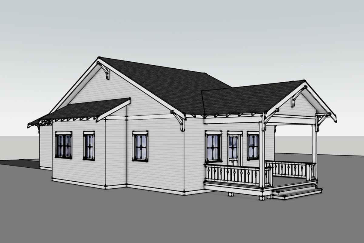 Plan 470317REY: Cozy Craftsman House Plan with Flexible Living and Front Porch - Image #9 - Bungalow, Cottage, Craftsman