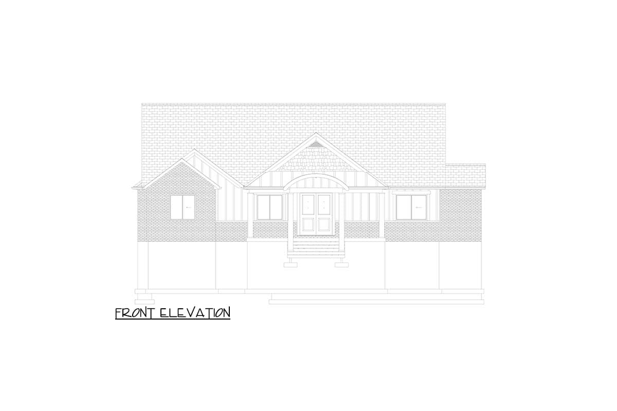 Plan 61737UT: Craftsman Farmhouse House Plan with Vaulted Living and Rear Garage - Image #25 - Craftsman, Farmhouse, Traditional