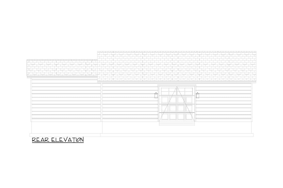 Plan 61738UT: Traditional Three-Car Garage House Plan with Workshop or Rec Room - Image #18 - Traditional