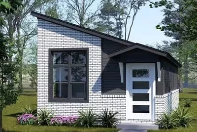 Compact Modern House Plan with Efficient Layout and Private Retreat