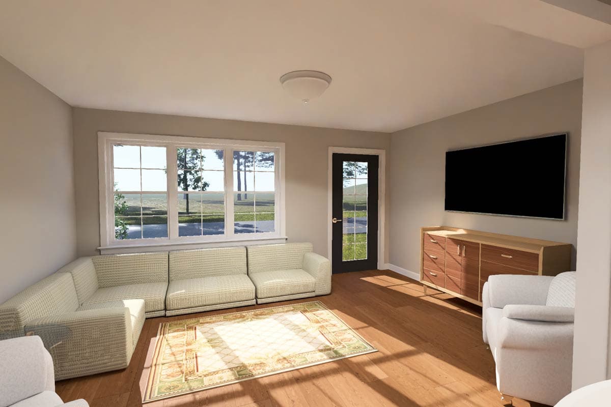 Plan 52538WM: Traditional Duplex House Plan with Symmetrical Layout and Walk-In Pantry - Image #15 - Traditional