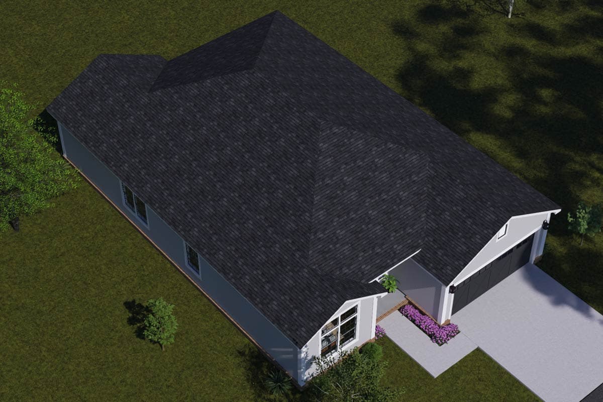 Plan 52539WM: Country Ranch House Plan with Split Bedrooms and Walk in Pantry - Image #20 - Country, Ranch, Traditional
