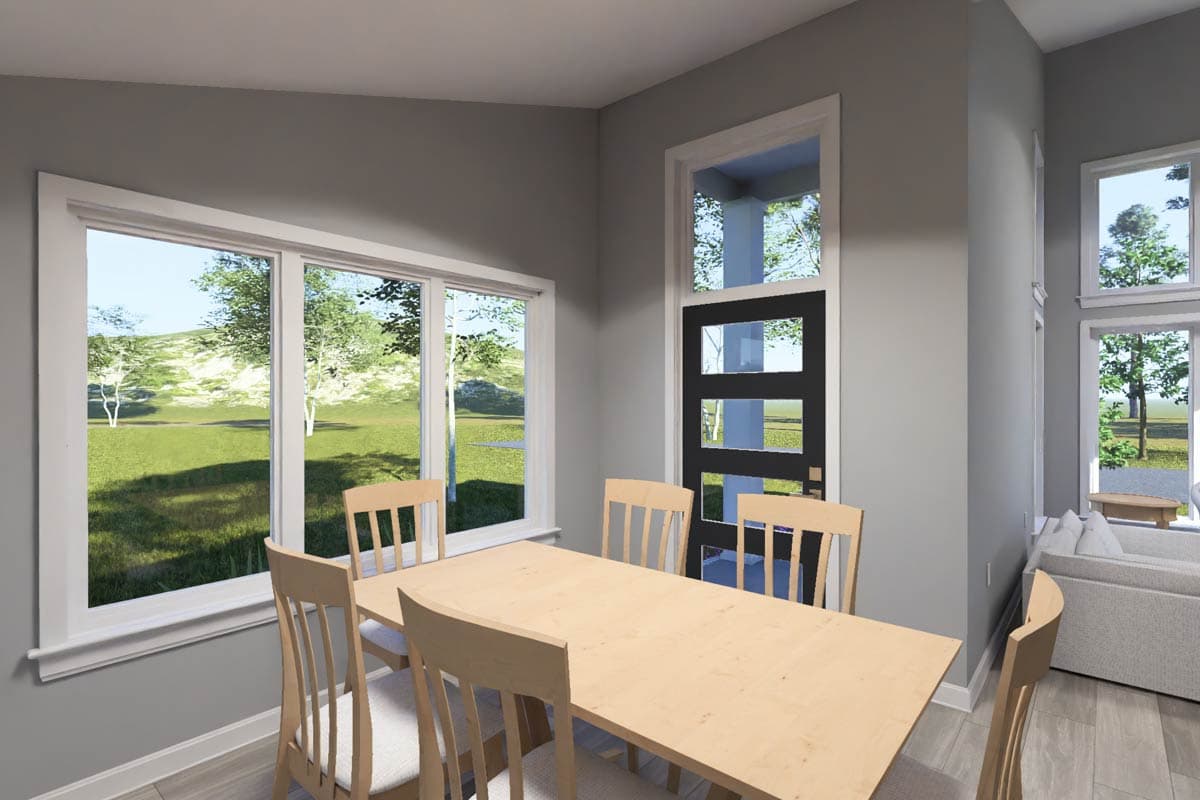 Plan 52542WM: Contemporary Modern House Plan with Open Flow and Pantry Storage - Image #12 - Contemporary, Modern