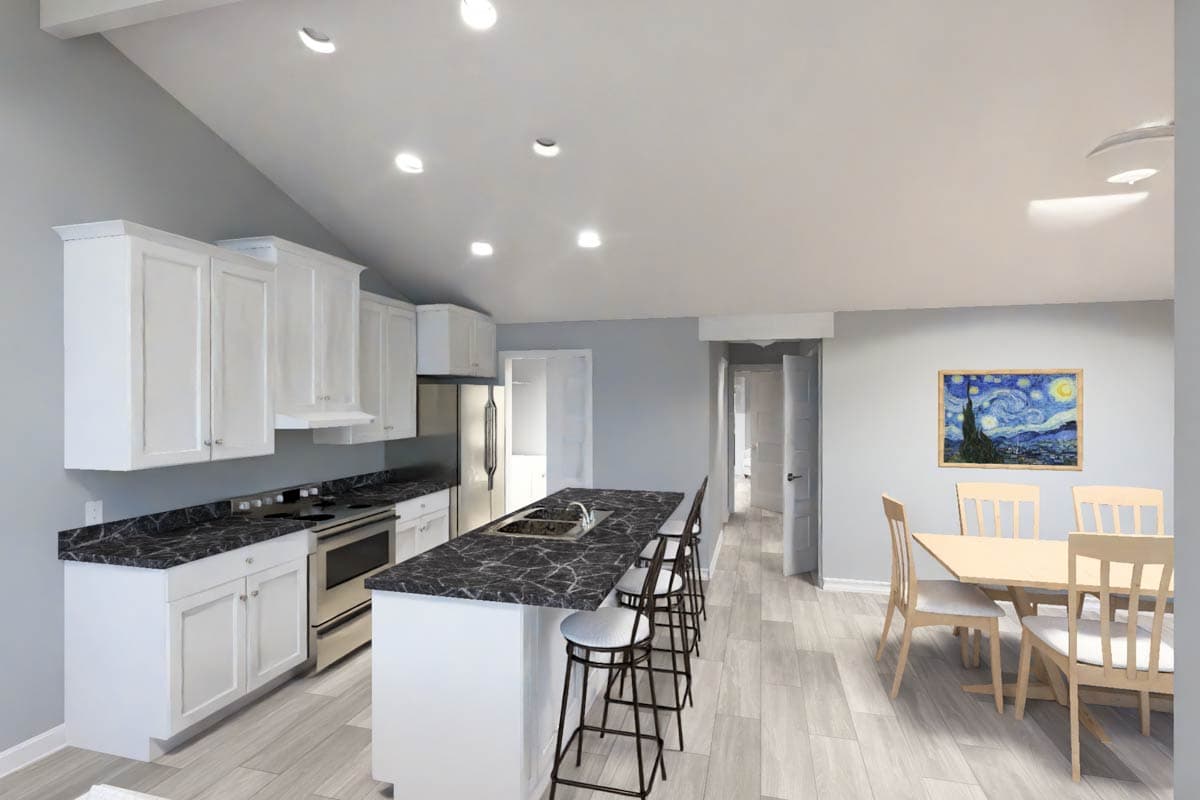 Plan 52542WM: Contemporary Modern House Plan with Open Flow and Pantry Storage - Image #15 - Contemporary, Modern