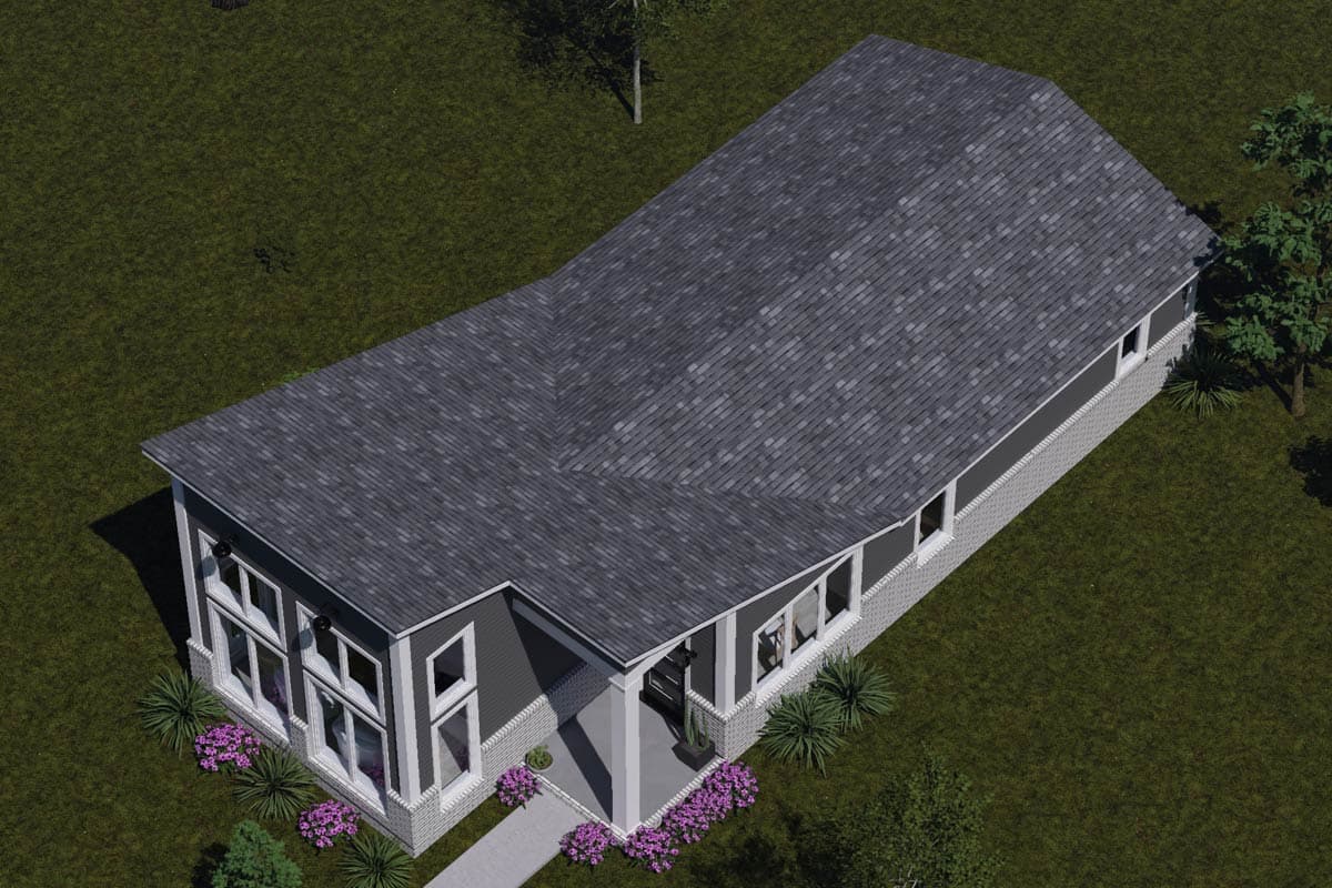 Plan 52542WM: Contemporary Modern House Plan with Open Flow and Pantry Storage - Image #7 - Contemporary, Modern