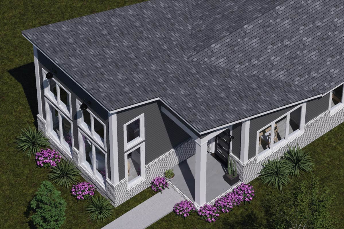 Plan 52542WM: Contemporary Modern House Plan with Open Flow and Pantry Storage - Image #8 - Contemporary, Modern