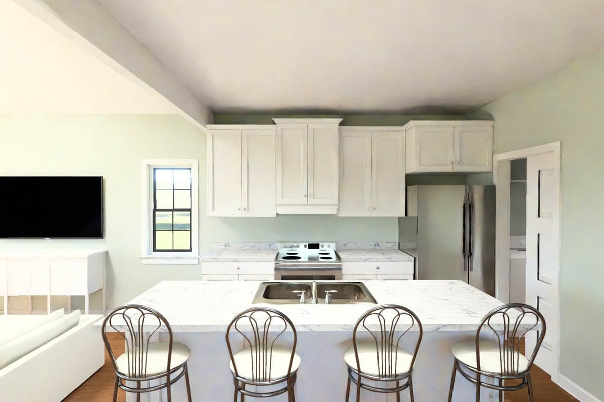 Plan 52543WM: Country Ranch House Plan with Walk-In Pantry and Front Porch - Image #13 - Country, Ranch, Traditional