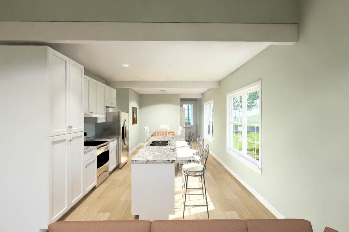 Plan 52544WM: Country Duplex House Plan with Upstairs Master Suite and Front Porch - Image #15 - Country, Traditional
