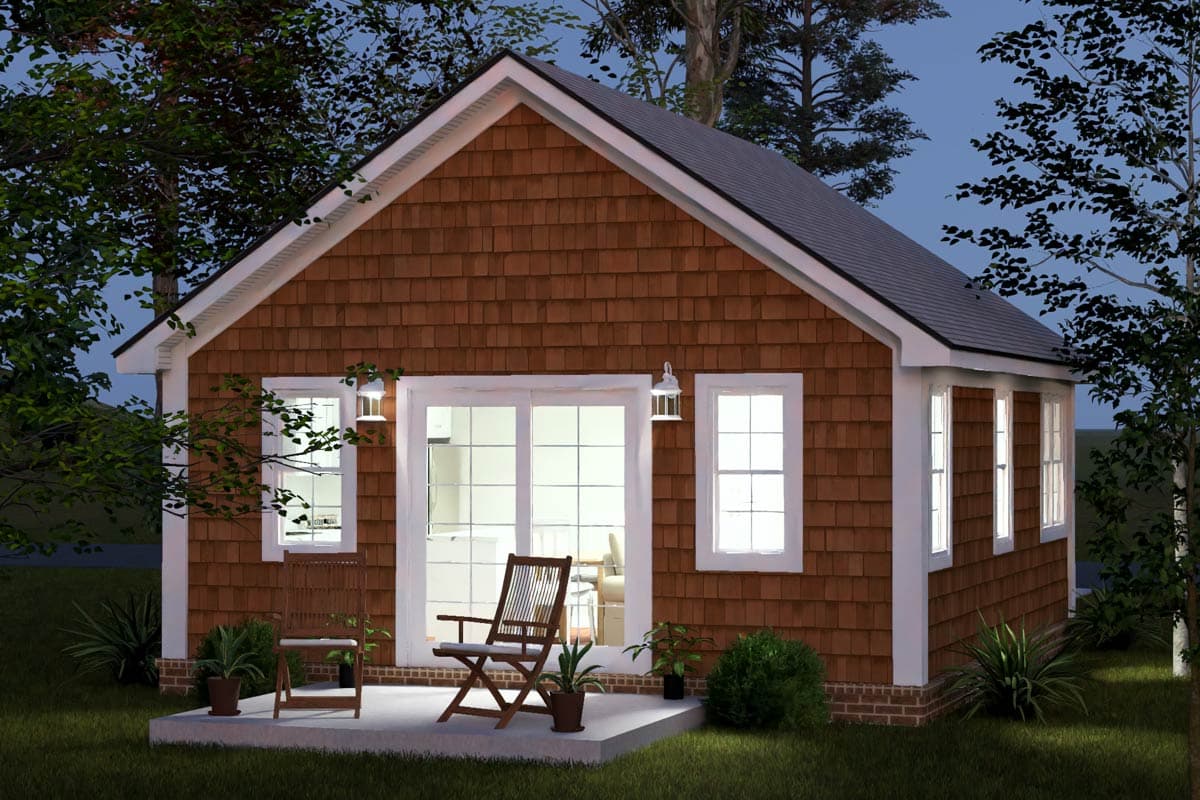 Plan 52545WM: Charming Cottage House Plan with Compact Layout and Bright Living - Image #6 - Cottage, Country, Shingle