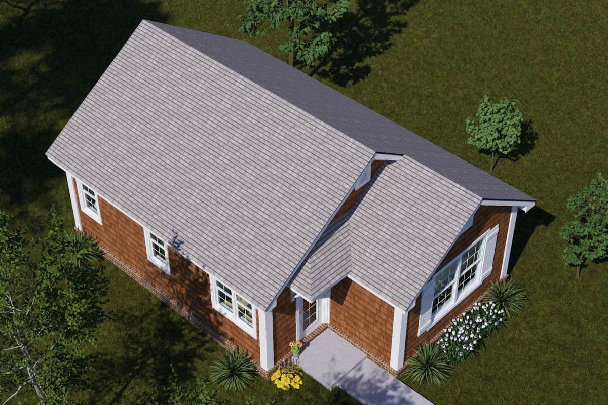 Plan 52545WM: Charming Cottage House Plan with Compact Layout and Bright Living - Image #7 - Cottage, Country, Shingle