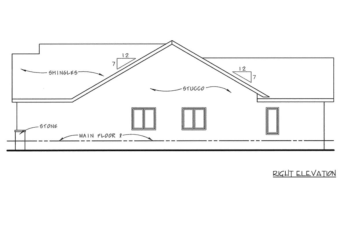 Plan 42741DB: Craftsman House Plan with Flex Space and Main-Level Master - Image #7 - Craftsman, French Country