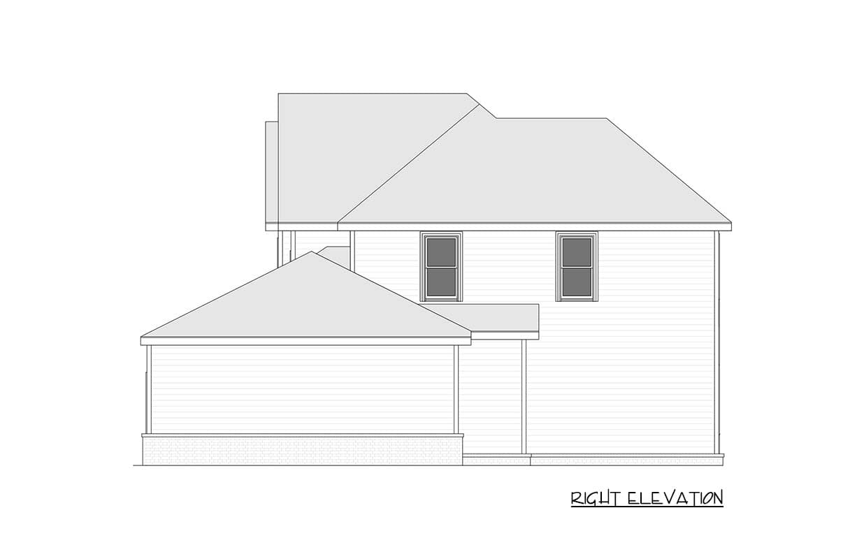 Plan 750037LDG: Traditional Three Bedroom Farmhouse House Plan with Butler Walk-in Pantry - Image #7 - Farmhouse, New American, Traditional