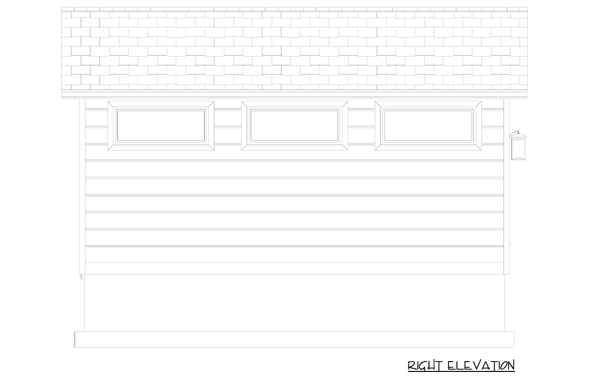 Plan 61739UT: Traditional One Car Detached Garage House Plan with Side Porch - Image #10 - Traditional