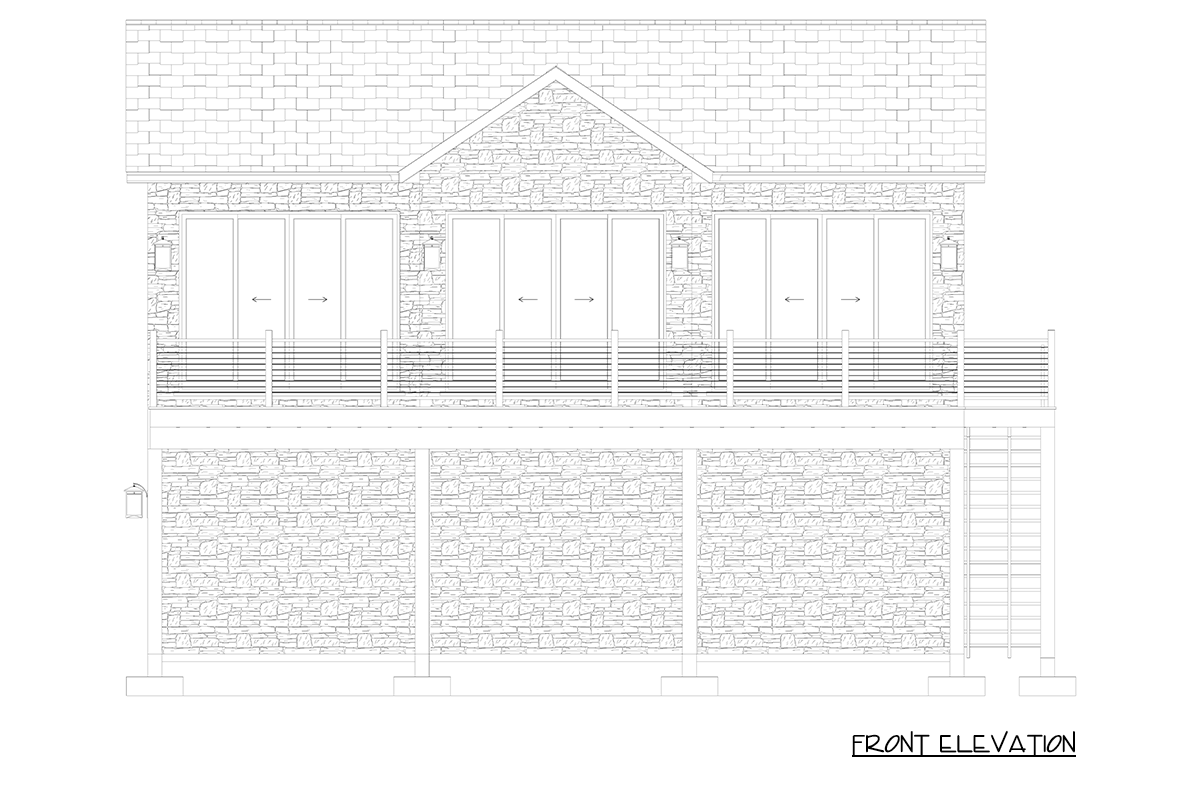 Plan 61740UT: Traditional House Plan with Two Bedrooms and Three Car Garage - Image #13 - Traditional