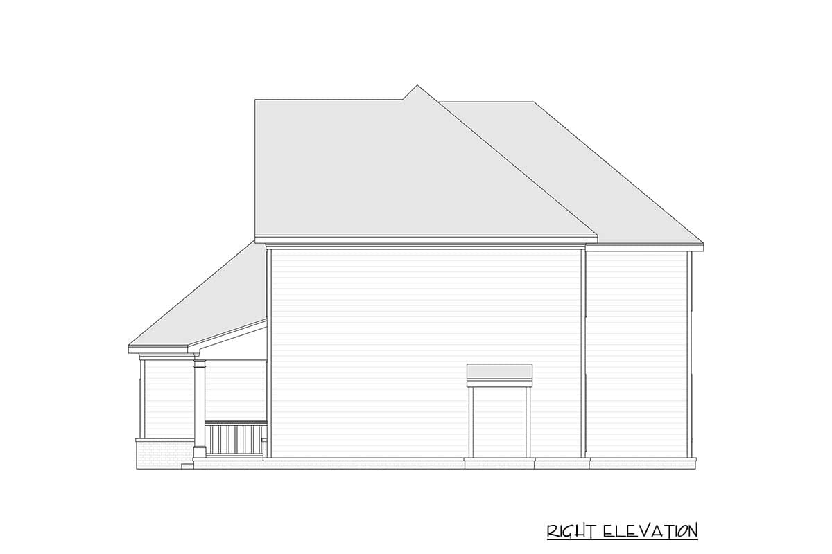 Plan 750038LDG: Four Bedroom Traditional House Plan with Butler Pantry and Front Porch - Image #7 - New American, Traditional, Victorian