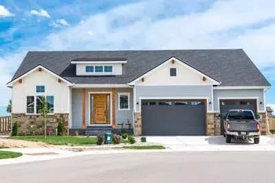 Craftsman Mountain House Plan with 4-Car Garage and Open Concept Living