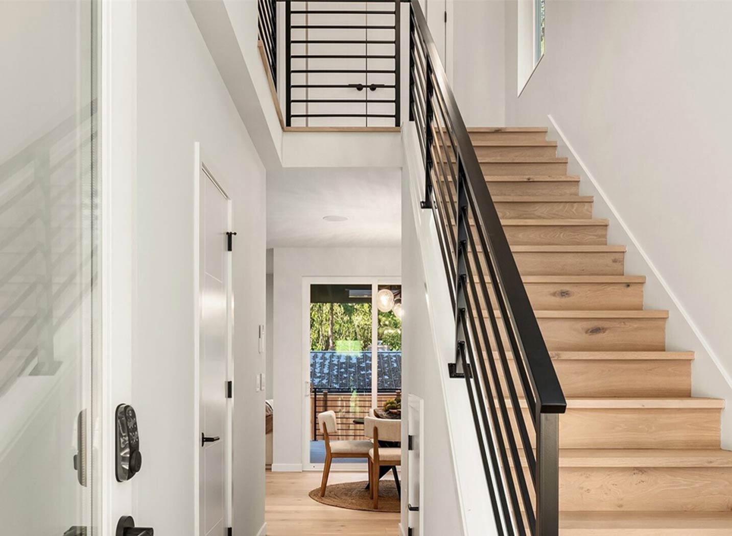 Plan 230010JD: Narrow Modern 2 Bedroom House Plan with 1-Car Garage