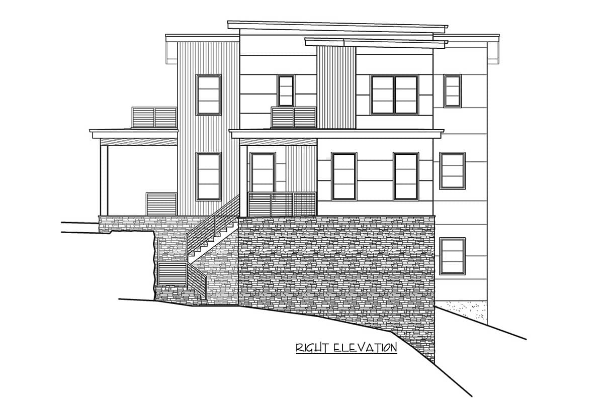 Plan 230013JD: Sleek Modern Contemporary  House Plan with 4 Beds and Multi-Level Decks - Image #40 - Contemporary, Modern, Mountain
