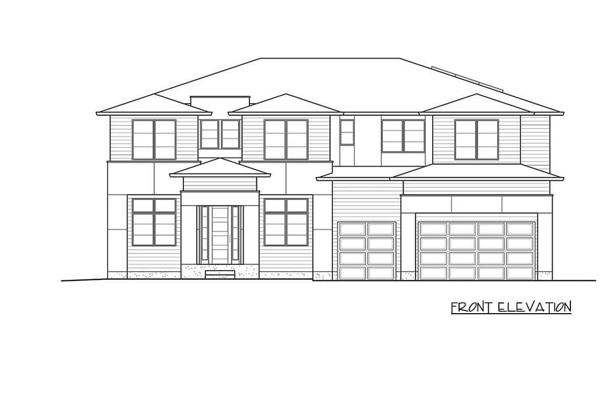 Plan 230015JD: Contemporary 5 Bedroom Modern House Plan with 4120 Sq Ft - Image #40 - Contemporary, Modern, Northwest