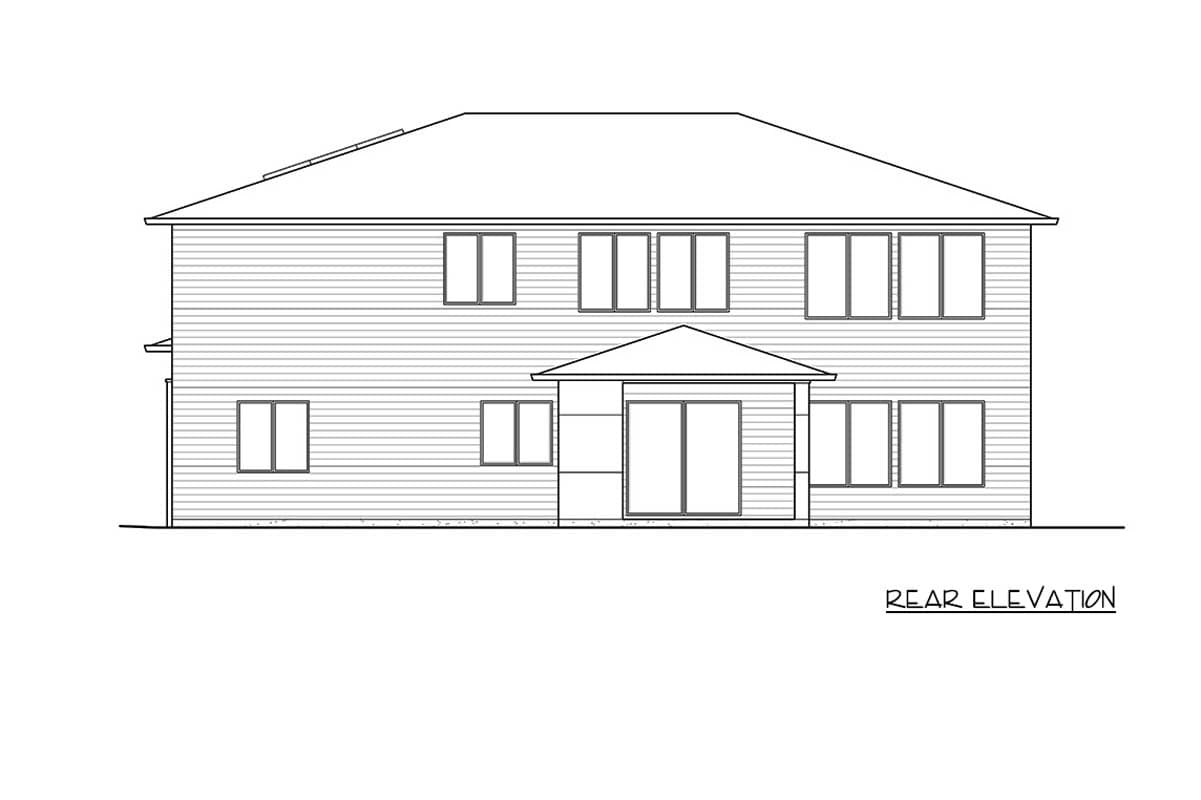 Plan 230015JD: Contemporary 5 Bedroom Modern House Plan with 4120 Sq Ft - Image #42 - Contemporary, Modern, Northwest