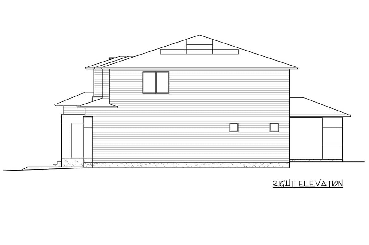 Plan 230015JD: Contemporary 5 Bedroom Modern House Plan with 4120 Sq Ft - Image #43 - Contemporary, Modern, Northwest