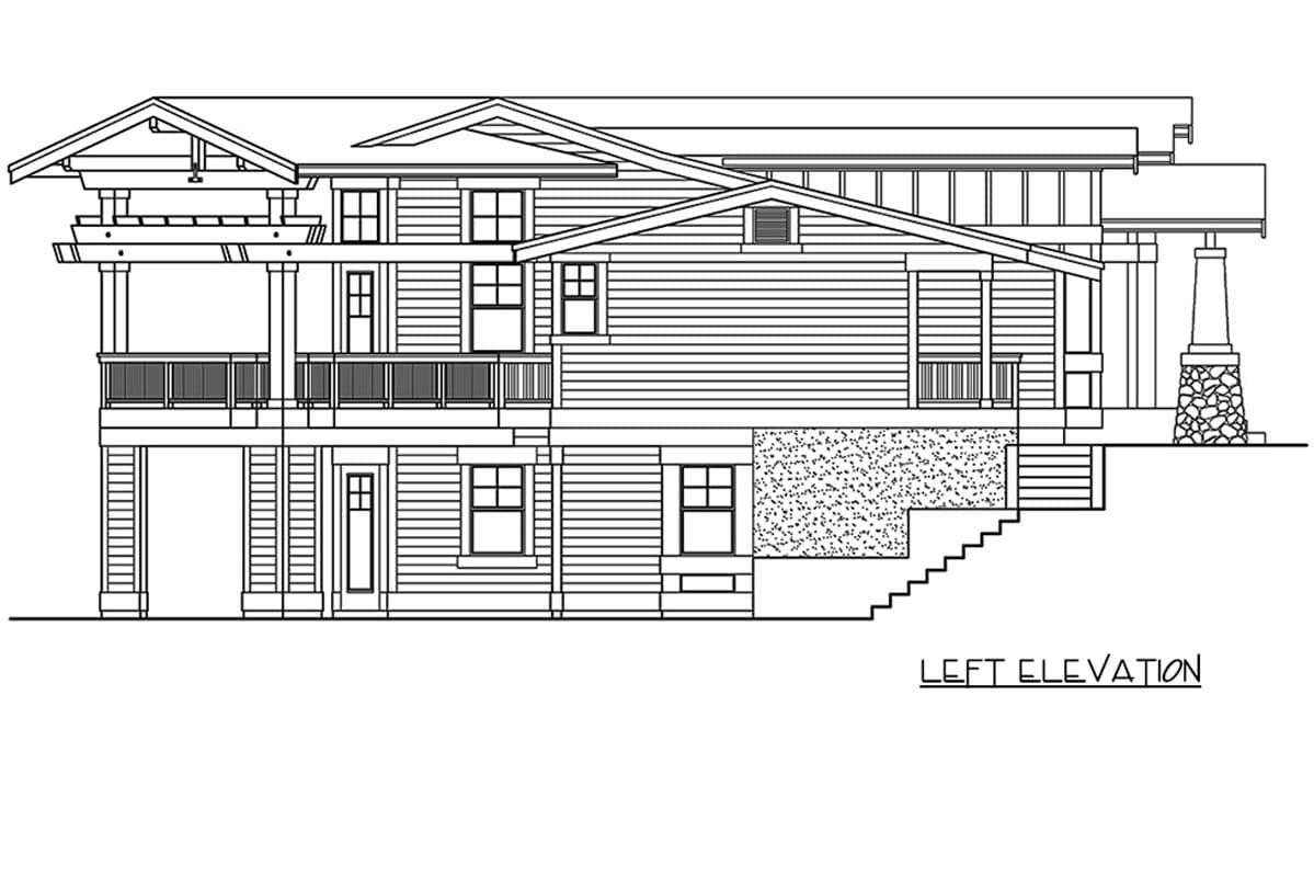 Plan 230018JD: Craftsman Mountain House Plan with 3 Bedrooms and Expansive Decks - Image #34 - Craftsman, Mountain