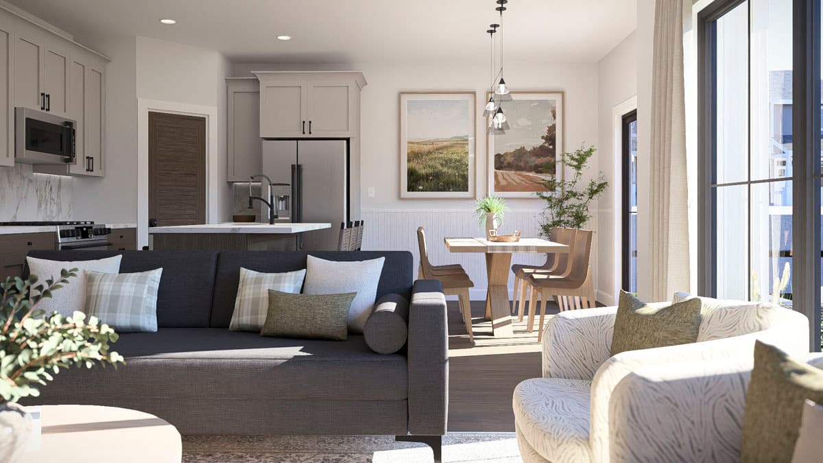 Plan 623617DJ: Modern Farmhouse Duplex Plan with 3 Beds 2 Baths and 1707 Sq Ft - Image #11 - Modern Farmhouse