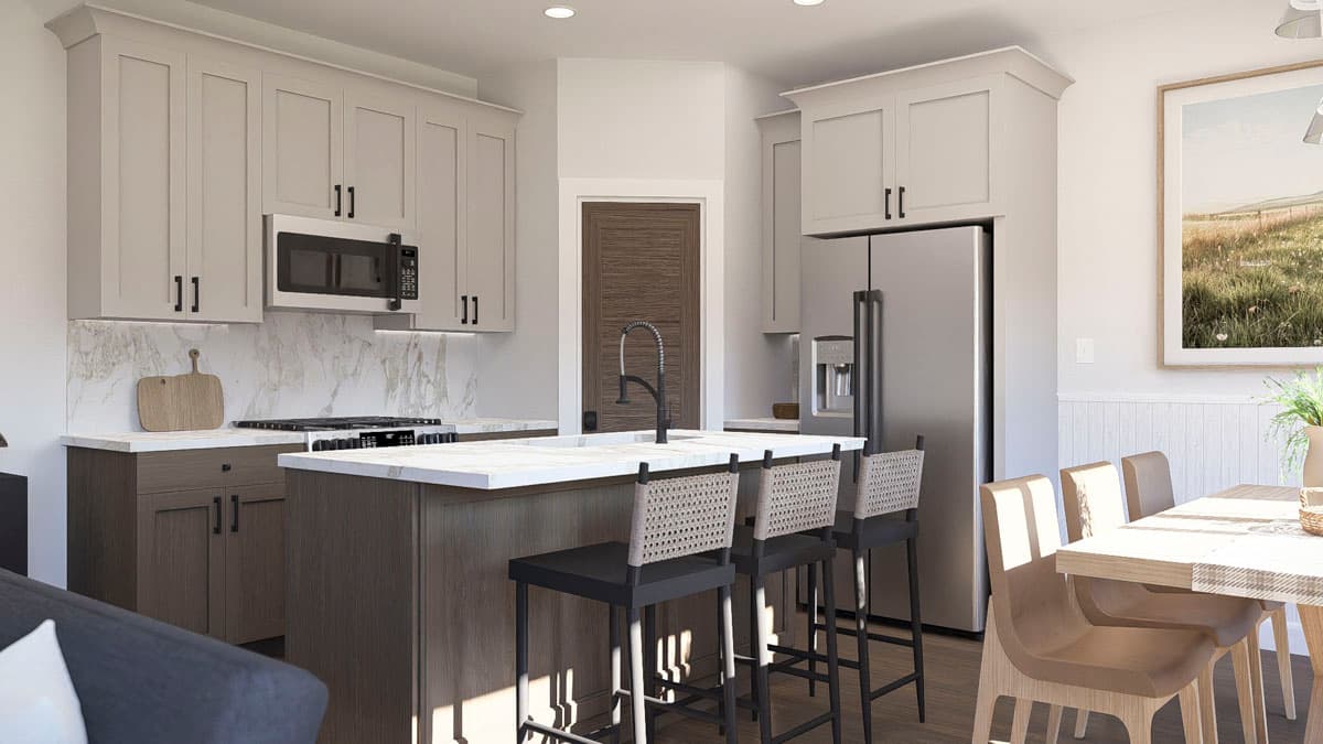 Plan 623617DJ: Modern Farmhouse Duplex Plan with 3 Beds 2 Baths and 1707 Sq Ft - Image #12 - Modern Farmhouse
