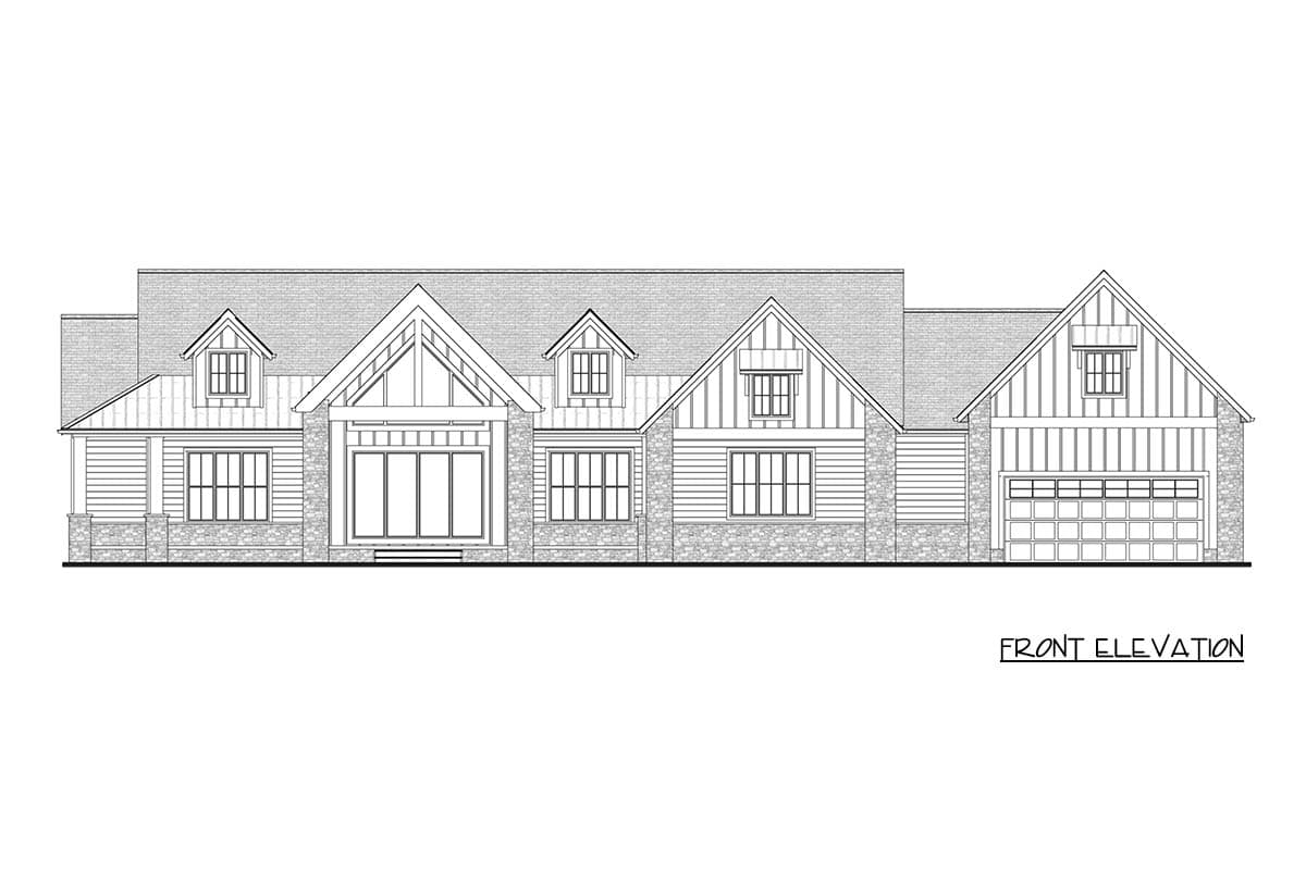 Plan 911068JVD: Mountain Craftsman House Plan with Split Bedrooms and 3-Car Garage - Image #17 - Craftsman, Mountain