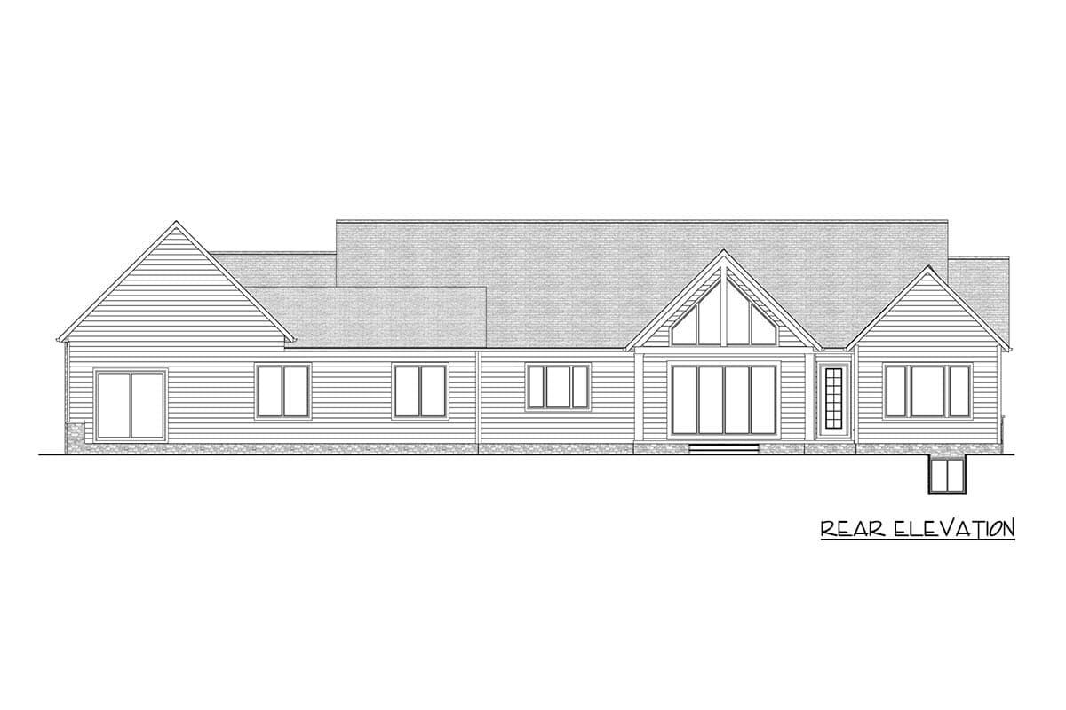 Plan 911068JVD: Mountain Craftsman House Plan with Split Bedrooms and 3-Car Garage - Image #19 - Craftsman, Mountain