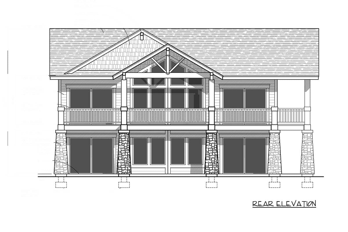 Plan 267105SPK: Mountain Craftsman House Plan with Flexible Bedrooms and Wrap-Around Porch - Image #5 - Craftsman, Mountain
