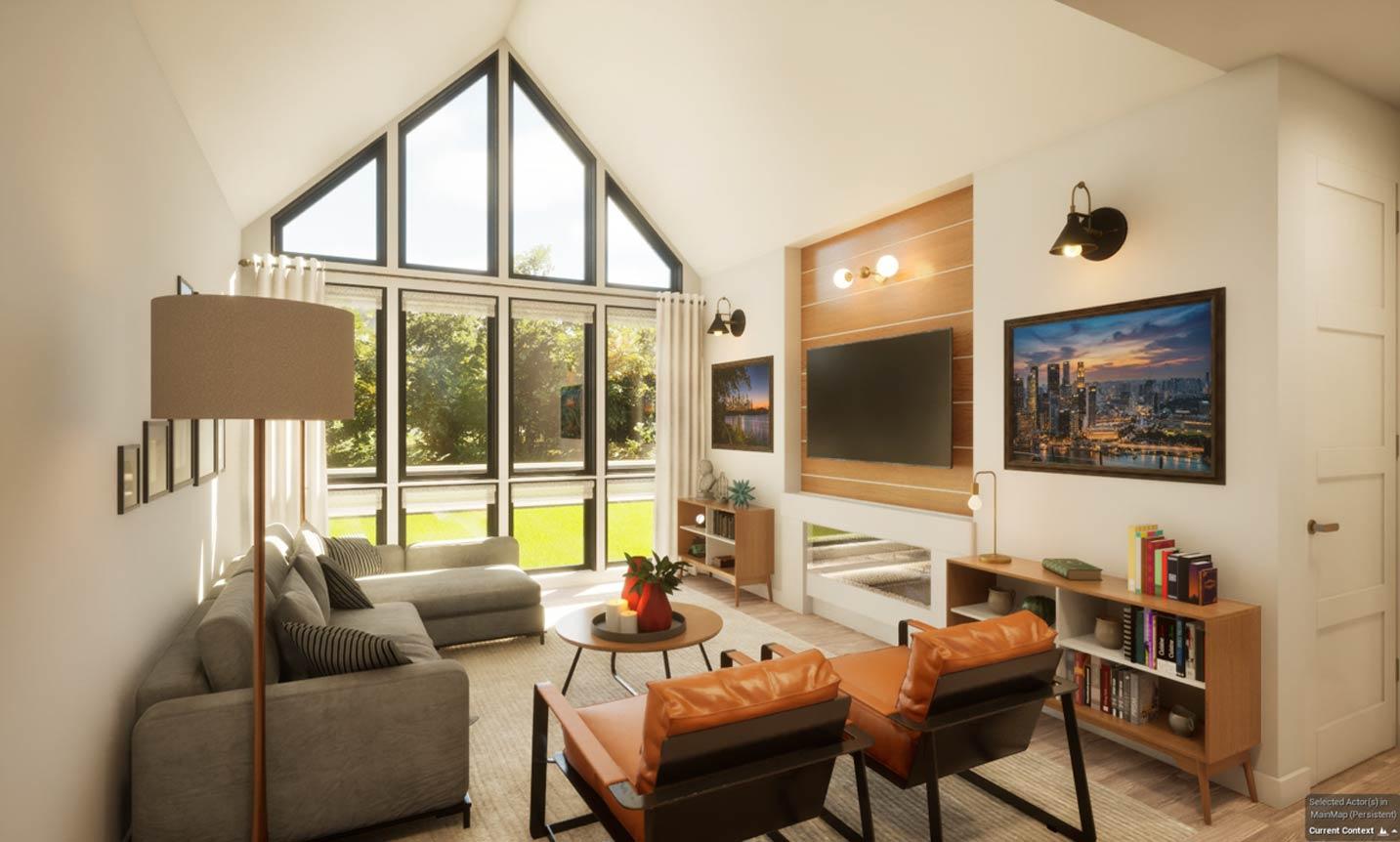 Plan 69916AM: Sleek Contemporary Farmhouse House Plan with 3 Beds and 2-Car Garage - Image #9 - Contemporary, Northwest, Scandinavian, Transitional
