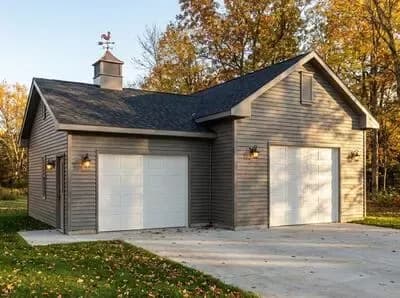 Craftsman Detached Two-Car Garage House Plan with 776 Sq Ft