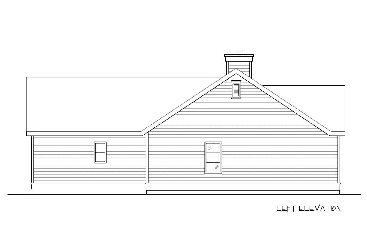 Plan 22072SL: Charming Cottage House Plan with 1 Bedroom and 1-Car Garage - Image #2 - Cottage, Country