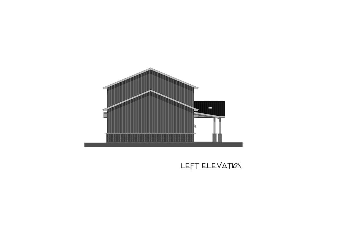 Plan 850025PKE: 5-Bedroom Barndominium House Plan with 3-Car Garage and Wrap-Around Porch - Image #13 - Barndominium