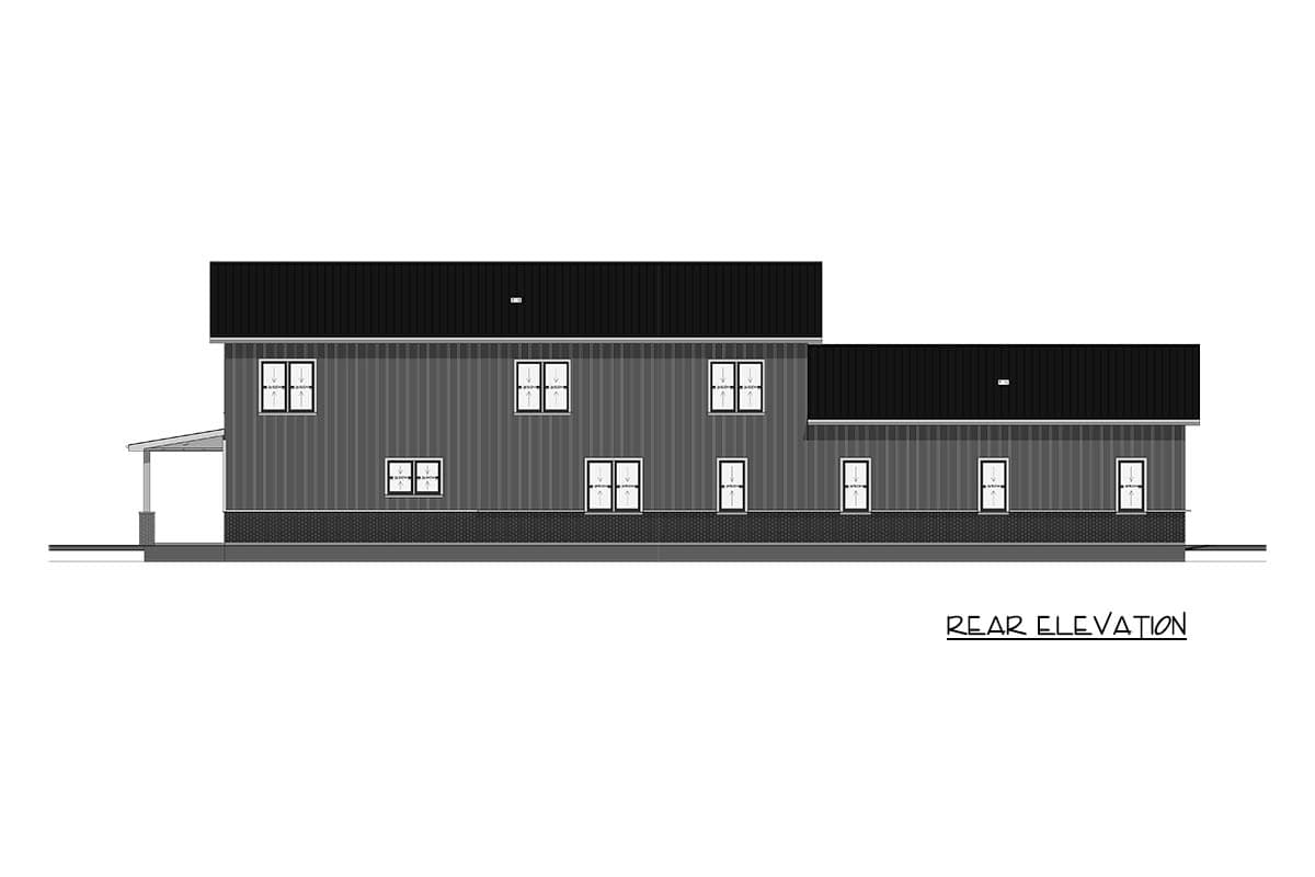 Plan 850025PKE: 5-Bedroom Barndominium House Plan with 3-Car Garage and Wrap-Around Porch - Image #14 - Barndominium