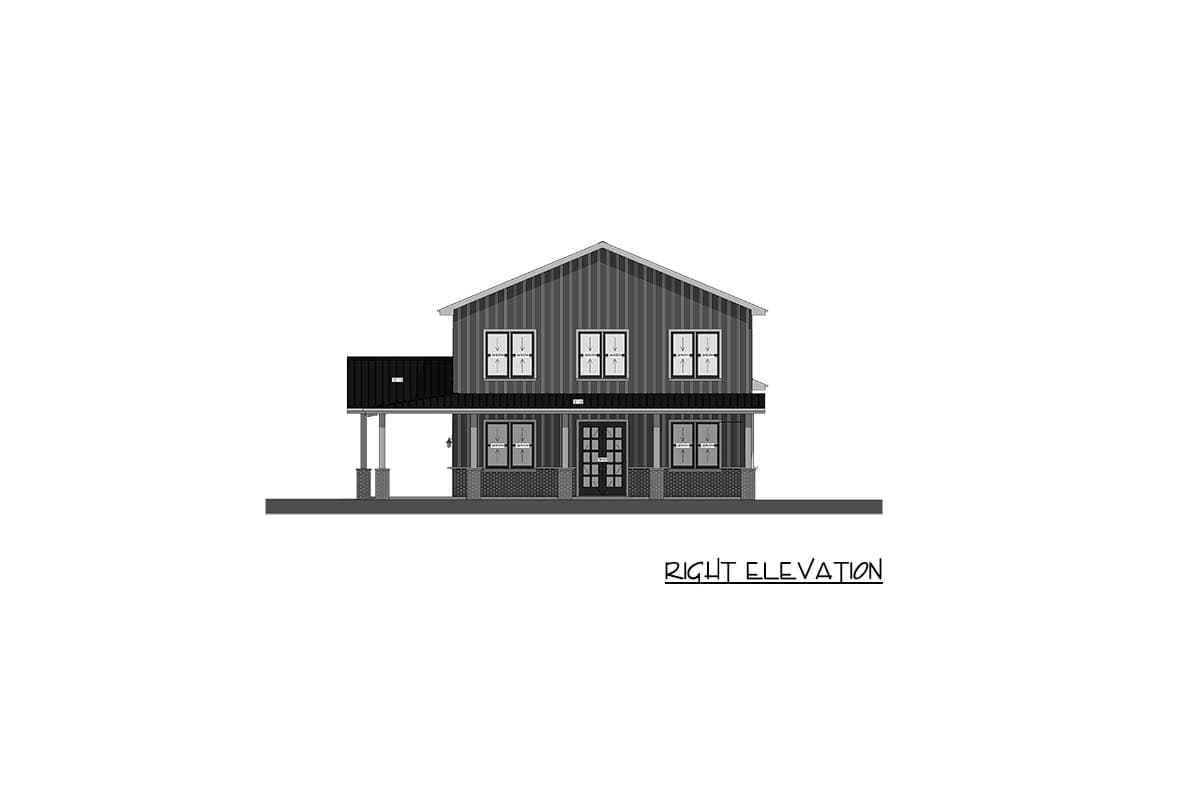 Plan 850025PKE: 5-Bedroom Barndominium House Plan with 3-Car Garage and Wrap-Around Porch - Image #15 - Barndominium