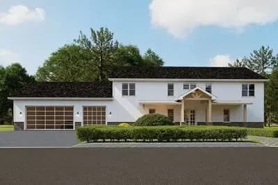 Modern Barndominium House Plan with 5 Beds and 3-Car Garage