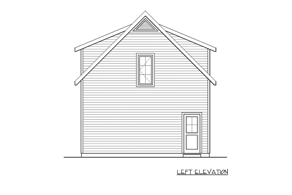 Plan 22195SL: Craftsman 3-Car Garage House Plan with 1-Bedroom Apartment - Image #2 - Craftsman