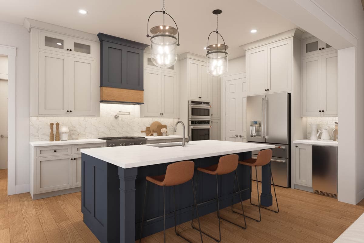 Plan 52036HZ: 3-Bed Modern Farmhouse Plan with Vaulted Master Bedroom and Great Room - Image #8 - Country, Modern Farmhouse, New American, Ranch