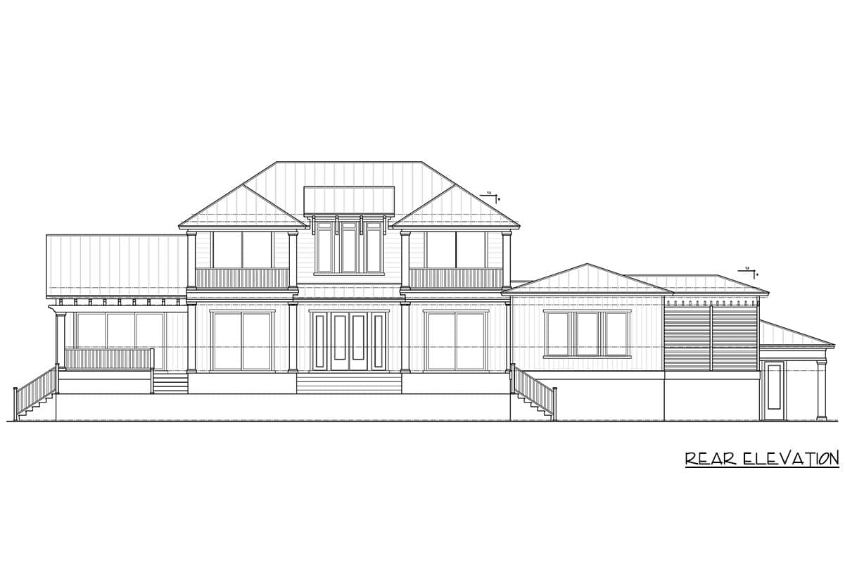 Plan 33281ZR: Contemporary Coastal House Plan: 3 Beds, Master on Main, Outdoor Kitchen - Image #34 - Coastal, Coastal Contemporary, Cottage, Florida-Style, New American