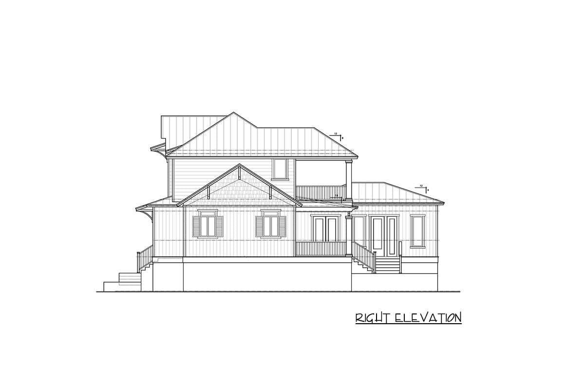 Plan 33281ZR: Contemporary Coastal House Plan: 3 Beds, Master on Main, Outdoor Kitchen - Image #35 - Coastal, Coastal Contemporary, Cottage, Florida-Style, New American