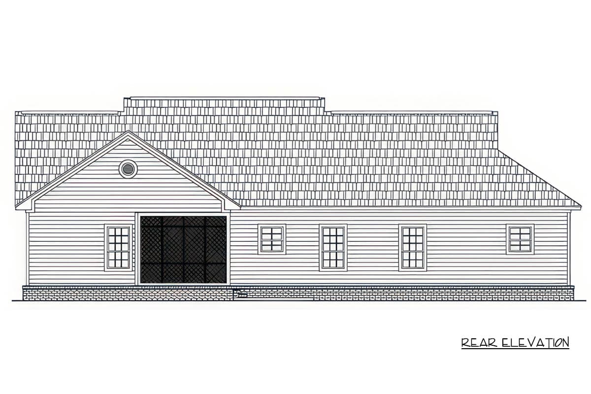 Plan 51376MM: Charming Modern Farmhouse House Plan with 3 Bedrooms and Two-Story Great Room - Image #2 - Country, Modern Farmhouse, New American