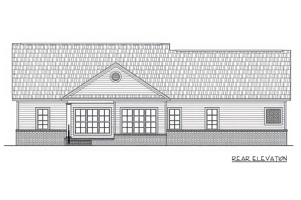 Plan 51377MM: Ranch Modern Farmhouse House Plan with Split Bedrooms and Office - Image #2 - Craftsman, Modern Farmhouse, Ranch