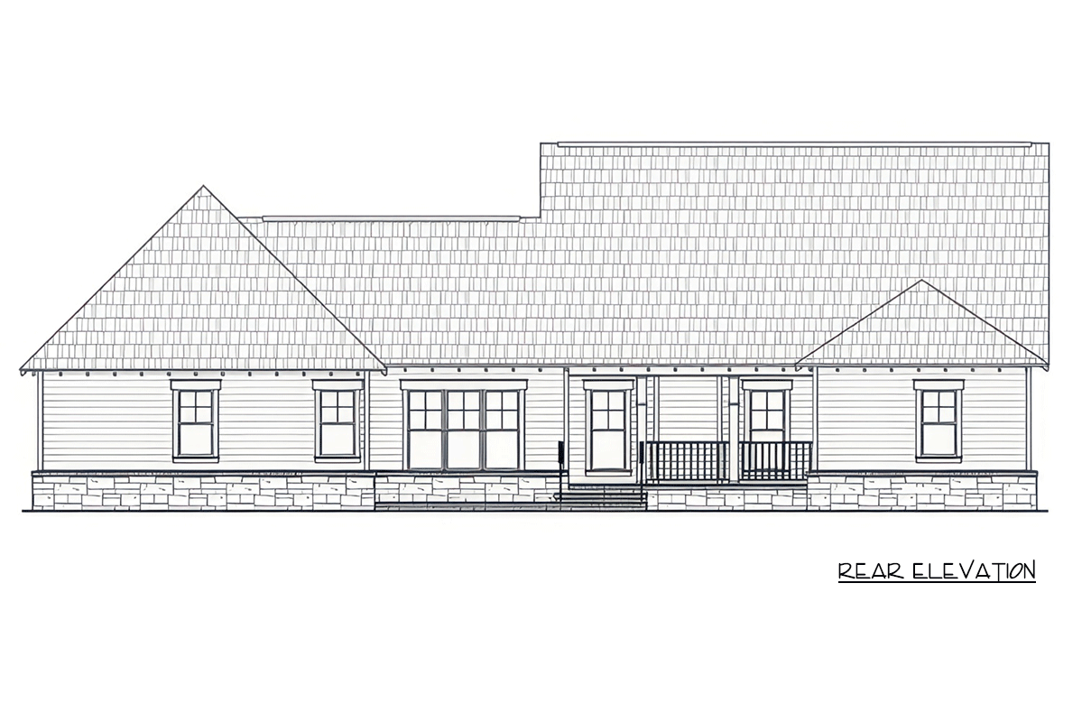Plan 51378MM: Modern Farmhouse House Plan with 4 Bedrooms and 2-Car Garage - Image #2 - Craftsman, Modern Farmhouse, Ranch
